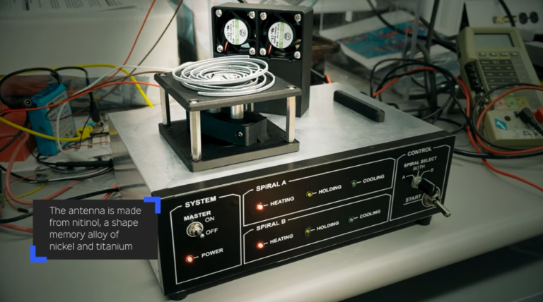 Antenas inteligentes que cambian de forma dependiendo de la temperatura