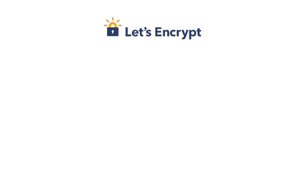 Logo de Let's Encrypt, que muestra un candado azul con un sol estilizado en la parte superior izquierda, acompañado del texto 'Let's Encrypt' en letras azul oscuro.