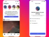 Meta implementa inteligencia artificial para reforzar la seguridad de las cuentas de adolescentes Captura de pantalla de dos vistas de la aplicación de Instagram en un iPhone. La primera muestra el feed principal con una notificación que dice "We've updated your safety settings", invitando al usuario a revisar sus ajustes de seguridad. La segunda muestra una pantalla de configuración titulada "Review updates to your settings", con opciones para gestionar quién puede interactuar con el usuario, qué contenido ve y cómo administrar su tiempo en la app. El fondo es un degradado de colores naranja, rosa y púrpura característico de Instagram.