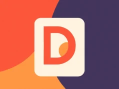 La aplicación de inteligencia artificial Doppl de Google lanza su feed de descubrimiento con compras integradas Ilustración abstracta en formato apaisado con formas curvas en tonos naranja, rojo, amarillo y morado. En el centro se muestra el logotipo de Doppl: una ‘D’ estilizada en rojo con un círculo naranja dentro, sobre un fondo crema con bordes redondeados.
